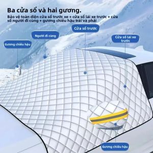 Khăn Phủ Kính Chắn Gió Ô Tô Mùa Đông Chống Tuyết Chống Băng Giá Dày Dặn Che Nửa Xe Bảo Vệ Khỏi Băng Giá Và Tuyết