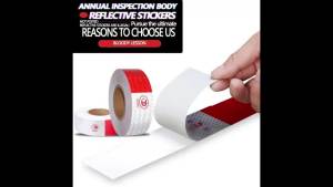 Truck Reflective Warning Sticker Night Driving Reflective Security Sticker for Car Pickup Truck Lorry Train Reflective Sticker