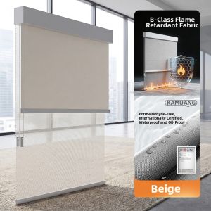 KAMUANG | Fire-retardant Full-blackout Electric Day and Night Double-layer Roller Blind