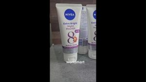 NIVEA Body Serum Extra Bright Night Nourish Vit E 180ml - Merawat & mencerahkan kulit di malam hari