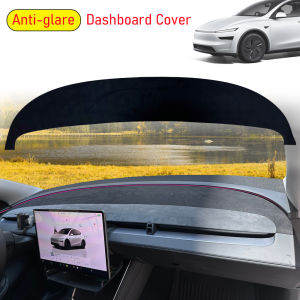 For Tesla Model Y Juniper 2026 2025 Dashboard Cover Pad Suede Sunshade Protector Anti-UV Dash Mat Non-slip Pads Car Accessories