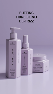 Schwarzkopf Professional Fibre Clinix De-Frizz Treatment 250ml [For Coarse and Unmanageable Hair]