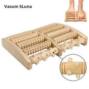 Con Lăn Massage Chân Bằng Gỗ Trị Viêm Cân Gan Chân Dụng Cụ Bấm Huyệt Thư Giãn Cơ Chân Giảm Đau Chân