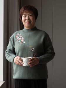 plus Size Womens Fleece Lined Half High Collar Sweater Ethnic Style Base Layer Shirt for Heavy Ladies Spring Season