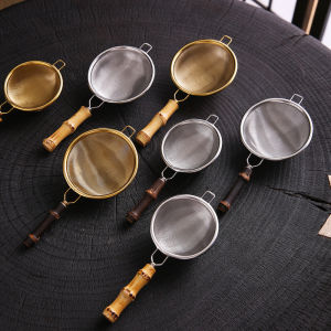 เครื่องกรองชาสแตนเลสละเอียด อุปกรณ์ชงชาแบบถ้วย ชุดกรองชาแบบถ้วย ชุดเครื่องดื่มชาแบบแยกชิ้น