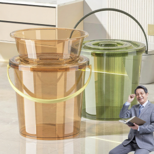 NAIFUNA | Reinforced Handle and Lid Plastic Water Storage Bucket