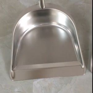 [1PC] Encora Stainless Steel Dustpan With Long Handle Garbage Shovel Skop Sampah Penyodok Sampah Besi 簸箕 Floor Scoop