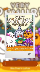 Buku Mewarnai Demure & Spooky: Pengalaman Mewarnai Menyenangkan