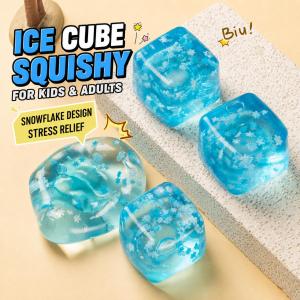 Ice Cube Squishy Toys For Kids Giant Squishy Toys For Girls Squeeze Toys For Kids Slow Rising Squishy Toy Stress Relief Fidget Toy Soft Cute Gift Sensory Toy