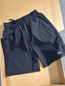 Black Quick Dry Mens Shorts Summer Outdoor Wear Thin American Ice Silk Loose Casual Four Five Split Pants Polyester Fiber