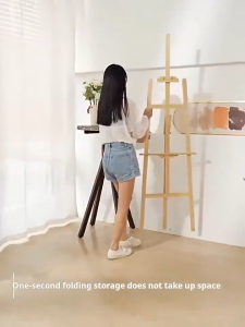 wooden easel stand easel stand for painting 1.75M Complimentary screws Firm and strong Height adjustable No burr Rust prevention wooden easel stand wooden stand for display