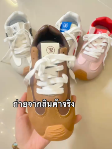 พร้อมส่งจากไทย TX654 รองเท้าผ้าใบผูกเชือกย้อนยุค ส้นแบน ฤดูสปริง สไตล์เกาหลี สำหรับผู้หญิง