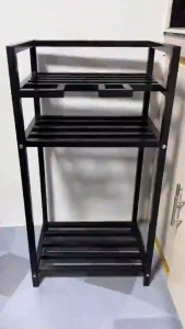 SimHome Stainless Steel Water Gallon Rack Black Water Container Rack Stand with Additional Layer