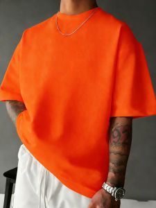 Summer Beach Cotton Short Sleeve For Mans Casual Loose Short Tops Breathable Comfy Basics T Shirts Sport Street Soft Streetwear