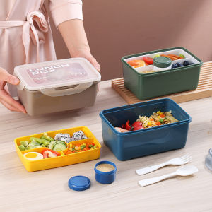 Microwaveable Salad Lunch Box With Sauce Seal