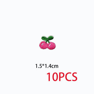 DUTRIEUX | Mini Cherry Embroidery Patch Ironing Self-adhesive Style Patch Decoration Clothing Stationery Making Cute Headband