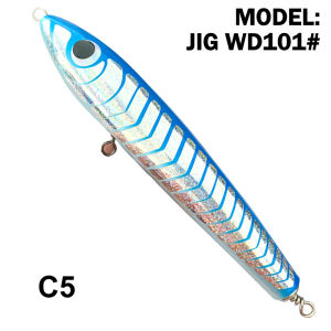TEASER WD-101 90g120g140g Floating Lure Large Wooden Fish Bait Pencil Bait Boat Fishing Lure Artificial Bait Tuna Lure Wood Lure