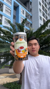 Trà gạo lứt huyết rồng đậu đen xanh lòng - hoa cúc (Thùng 10 hủ 800gr)