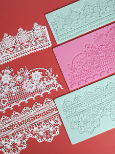 Retro European Wedding Chocolate Making Silicone Mat Lace Design Handmade Soap Candle Mold Baking Tools Kitchen Accessories