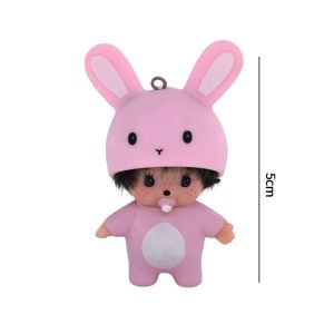Sanrio | New Action Anime Figure Monchhichi Keychain Hello Kitty Toy Keyring Cute Kitty Keychains for Bags Childrens Day Gift 몬치치 키링 //*