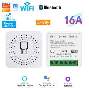 Tuya ZigBee WiFi Smart Switch 2 Way Control Breaker Relay Power Monitor 16A Smart Life APP Voice Control with Alexa Google Home