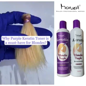Monea Glossy Shine Keratin Silver Purple Shampoo Conditioner 250ml
