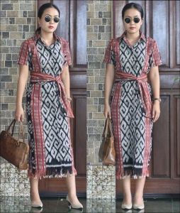 READY MIDI DRESS NATALAN BLACK PINK MAMBA