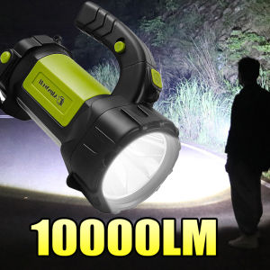 10000LM High Power LED Flashlight Torch Portable Searchlight USB Rechargeable Flashlight Spotlight Camping Lantern Work Light
