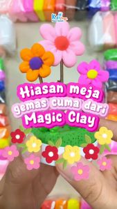 Mainan Anak Clay Isi 12 pcs  / Super Light Clay Mainan Edukasi Lilin Anak/  Mainan Anak Slime Isi 12 - Polymer Magic Clay 12pcs Playdough Playdoh 12 Warna