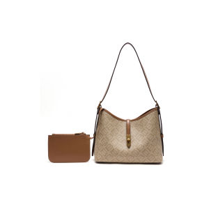 Belle | Womens Commuter Crossbody/Shoulder Handbag Vintage Herringbone Pattern