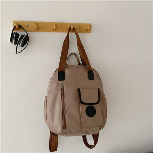 New 2025 Large Capacity Oxford Cloth Backpack Casual Travel Womens Bag Fashionable Versatile Waterproof Mothers Bag Soft Handle