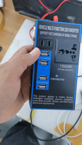 Motocycle/Car Power Inverter 12V 24V To 220V Car Fast Charger Inverter with 4 USB Interfaces iron shell