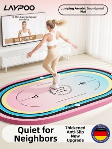 Laypoo | Multipurpose Shock Absorbing Anti-slip Quiet Exercise Mat