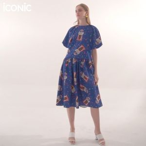 iCONiC ผ้าไหม ฟรีไซส์ อ.32 ถึง 40 ฝุ่น เดรส ทรงหลวม เชื่อมต่อกับความสร้างของแฟชั่น เดรสออกงาน, สั้น, งาน, แต่ง, แม่นยำ, โซเชียล - คุณภาพเป็นสินค้า