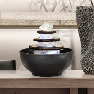 Modern Simplicity Home Decoration Wealth Attracting Fountain Resin Material TV Cabinet Top Living Room Tea Room Table Decor