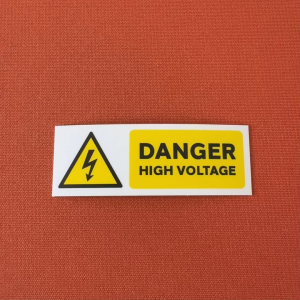 Danger High Voltage Electrical Shock. Safety Sticker Sign Label Signage. 230V 240V 400V 415V AC 11kV. 230 240 400 415.
