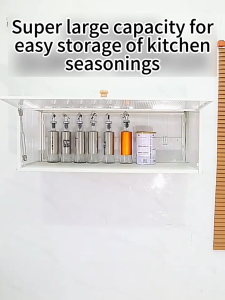 ACB LUCKY STAR Hanging Kitchen Cabinet Wall Mounted Storage Cabinet Spice Rack Shelf With Pegboard Organizer