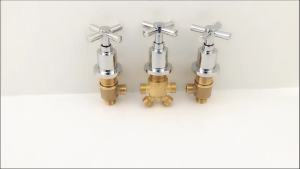 Bathtub Tap Brass Switch Control Valve Cold&Hot Shower Mixer Faucet Split 2 Way Water Divide Bathroom Cabinet Crane