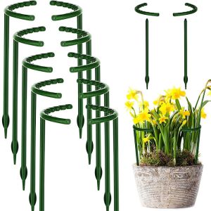 1/2Pcs Plant Support Pile Stand for Flowers Semicircle Greenhouses Arrangement Fixing Rod Holder Orchard Garden Bonsai Tool