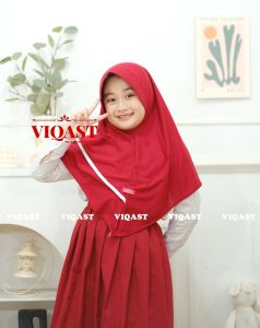 Jilbab Sekolah Anak AINUN List Samping/ Kerudung Sekolah SD List Sammping Terbaru
