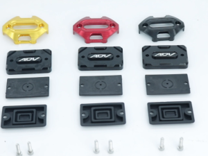 Pair For HONDA ADV150 ADV160 CNC Brake Oil Cover Motorcycle Master Cylinder Cap Accessory ADV Motorcycle Brake Fuel Oil Cup Cap Master Cylinder Cover CNC Aluminum Accessories for HONDA ADV160