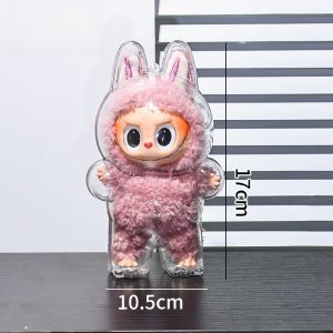 Labubu Third Generation PVC Doll Dust Cover Coca-Cola Happy Factor Front High Energy Protective Hood for All Gender Dolls