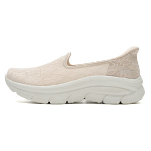 Giày Skechers Nữ Lưới Slip-On Giày Thường Thoáng Khí Nhẹ Đế Mềm Dễ Mang Mẹ Tập Thể Dục Cross-Training 159287-Nat