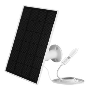 5V 10W Solar Panel 360 Adjustable Mounting 4000mAh Solar Panel Charger 9.8Ft Charging Cable for Outdoor Security Camera