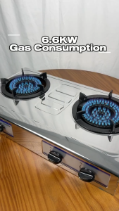 ISONIC Heavy Duty Stainless Steel Gas Stove | Single & Double Burner | 6.6kW Cast Iron Burner | Auto Ignition | IGB-S160