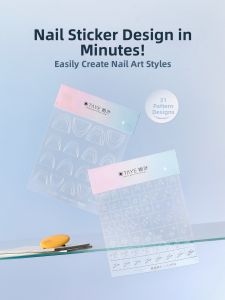 Taye | Transparent Adhesive French Love Stars Nail Stickers