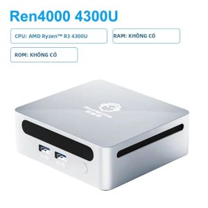 AMD | Máy Tính Mini GenMachine Với Chip AMD Ryzen 3 4300U Tốc Độ Lên Đến 3.7GHz RAM DDR4 32GB Windows 10/11 Wifi 6 Máy Tính Để Bàn Mini Dành Cho Game Thủ