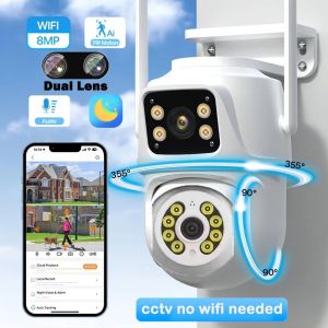 V380 Pro CCTV Camera Connect Cellphone 1080P Dual Lens Security IP CCTV Camera Wireless Outdoor waterproof Full Color Night Vision