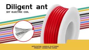 22AWG Electric Wire Flexible Silicone Wires 22 Gauge Stranded Tinned Copper Wire 5 Colors 16.4ft/5m Each or 32.8ft/10m Each