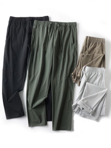 Quần Dài Thể Thao Thường Ngày Mùa Xuân Hè Cho Nam Quần Dài Cotton Thoáng Khí Nhanh Khô Thấm Hút Mồ Hôi 3D Phong Cách Công Sở